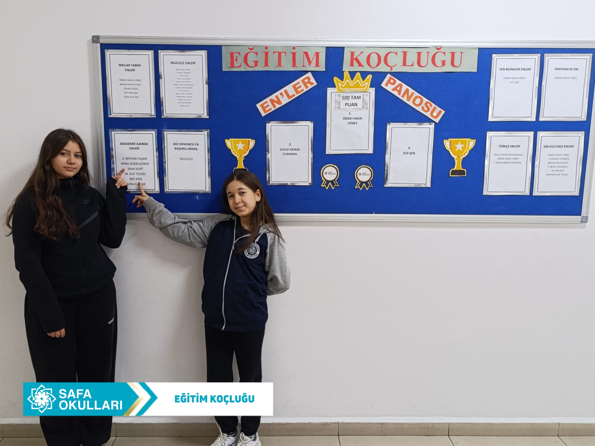 EĞİTİM KOÇLUĞU ENLER PANOSU